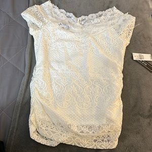 White Lacey top from A. Byer NWT
